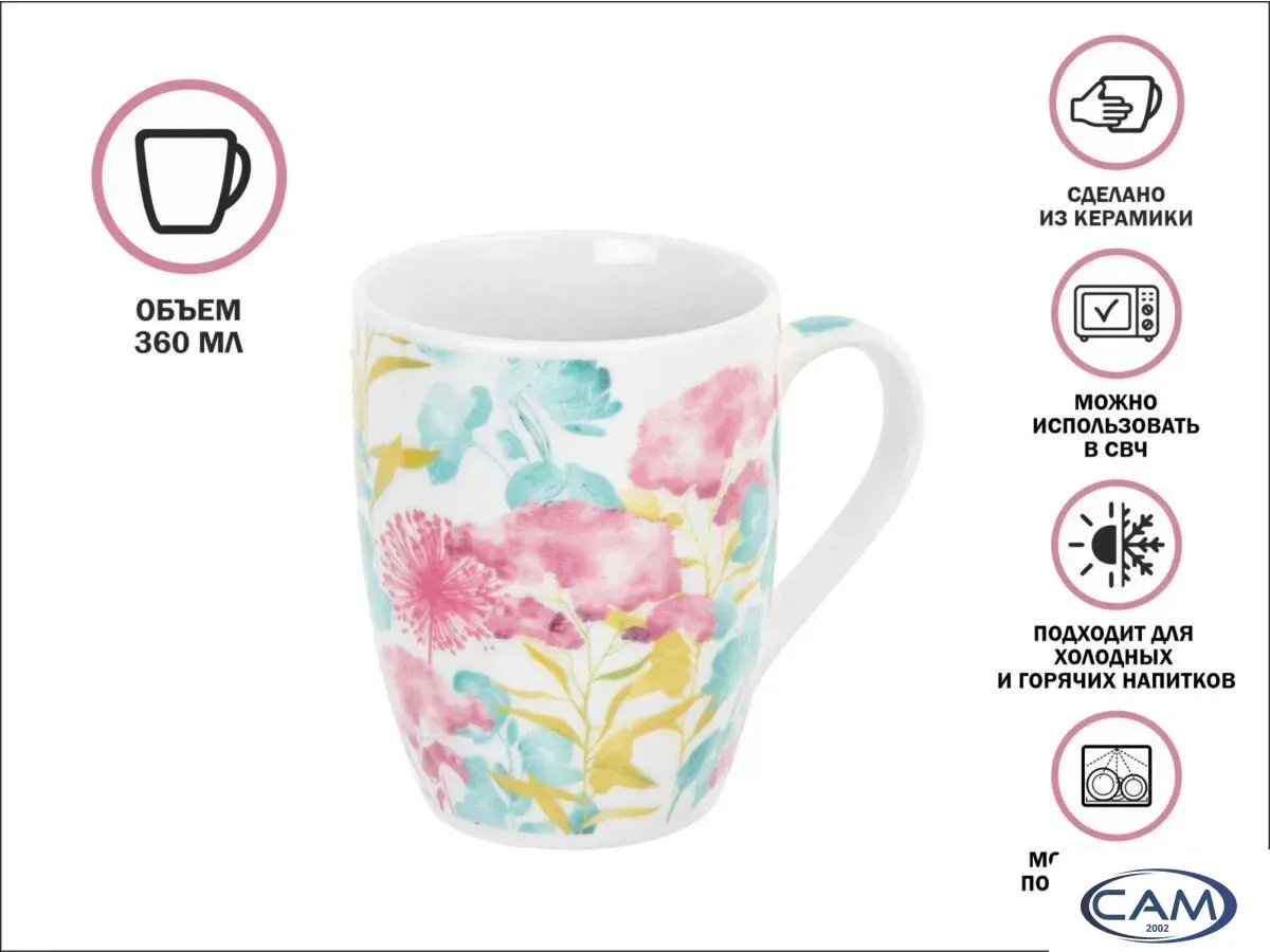 Кружка Perfecto Linea Flora-1 30-063631
