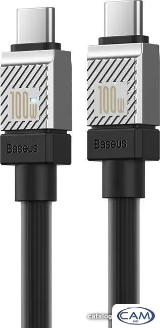 Кабель Baseus CoolPlay Series USB Type-C - USB Type-C (2 м, черный)