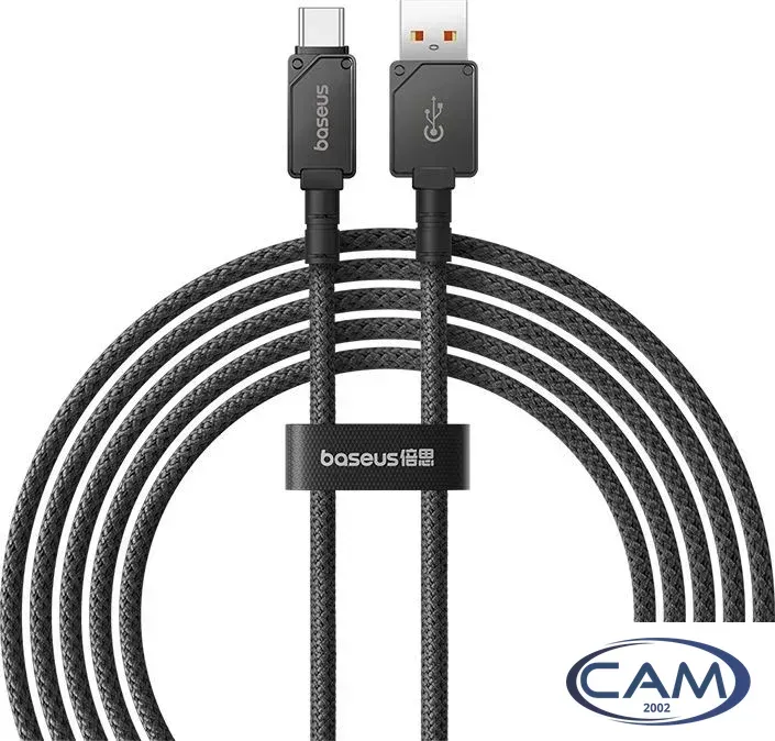 Кабель Baseus Unbreakable Series Fast Charging Data Cable 100W USB Type-A - USB Type-C (2 м, черный)