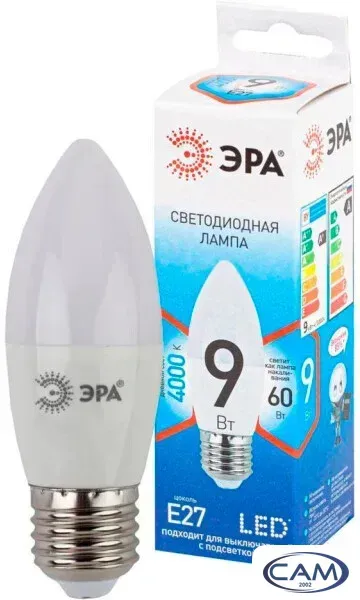 Светодиодная лампочка ЭРА B35-10W-840-E27
