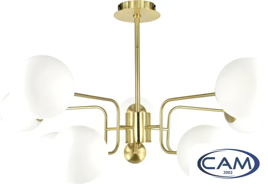 Люстра средней высоты Mirastyle XL-21001/10 BRASS+WG