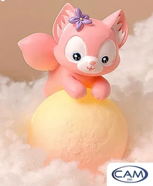 Ночник ILikeGift Cute Little Fox 137P-JM8268-01 (фиолетовый)