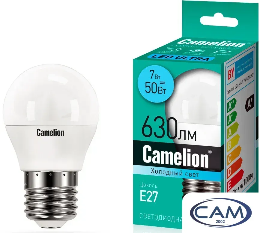 Светодиодная лампочка Camelion LEDRB/7-G45/840/E27