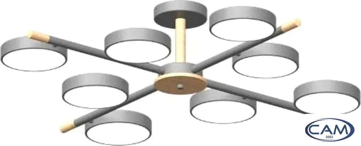 Припотолочная люстра LED4U L3209-860 GR