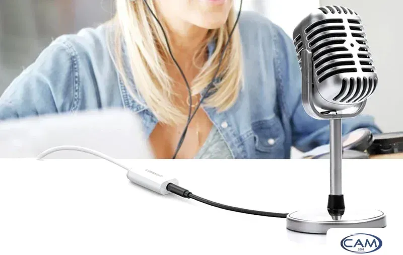 Адаптер Ugreen US206 30712 USB Type-A - 3.5 мм (0.15 м, белый)