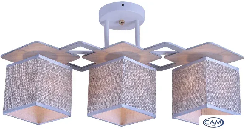 Люстра средней высоты Mirastyle MH-10096/3 WH+GR