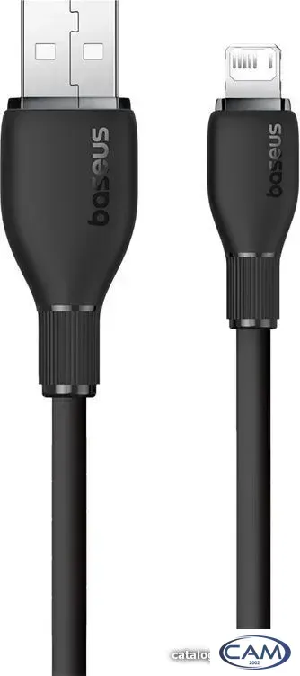 Кабель Baseus Pudding Series USB Type-A - Lightning (2 м, черный)