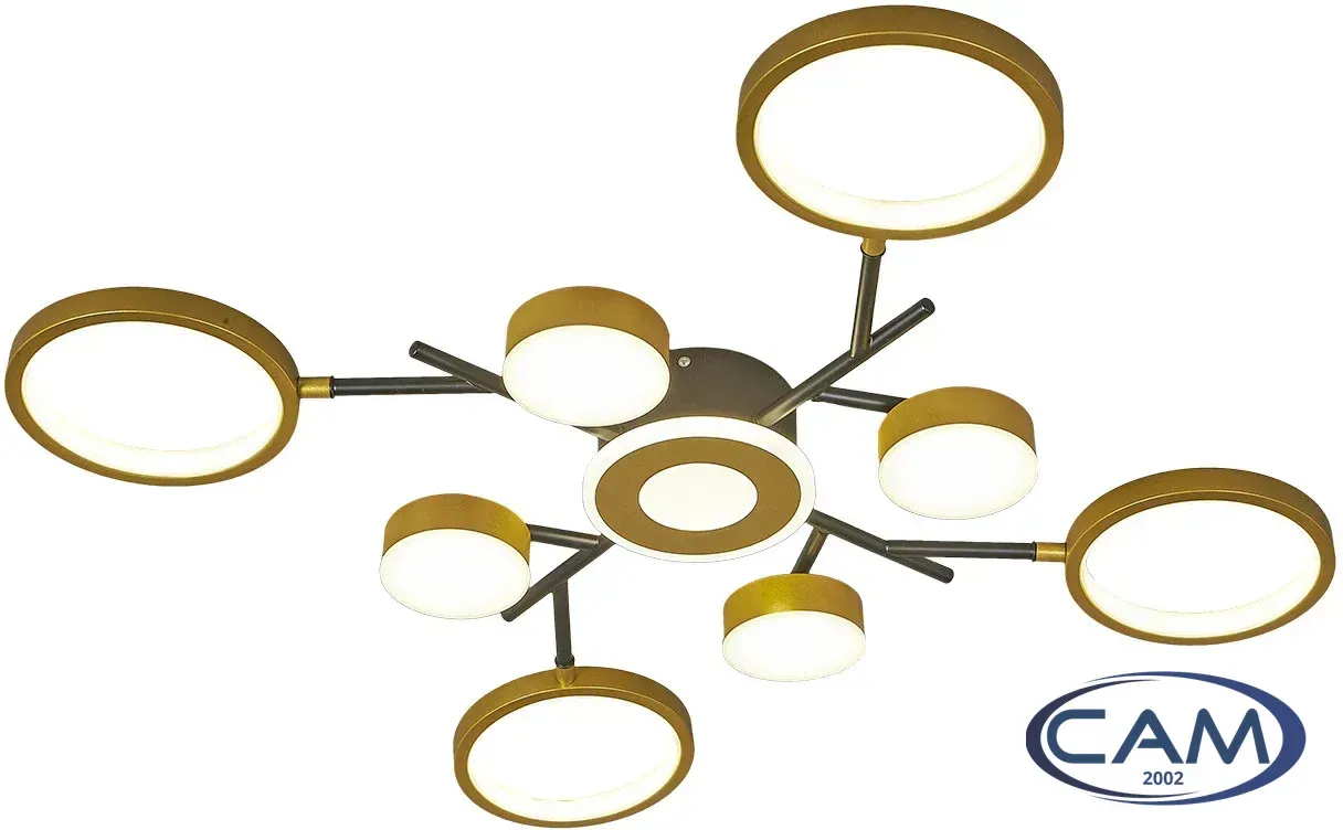 Припотолочная люстра Escada 10206/9LED (черный/золото)
