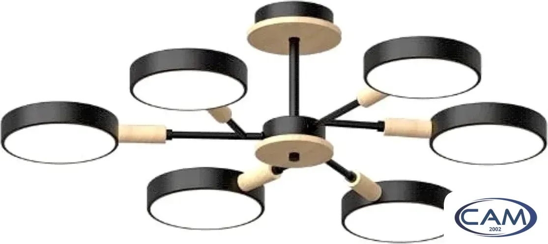 Подвесная люстра LED4U L3218-740 BK