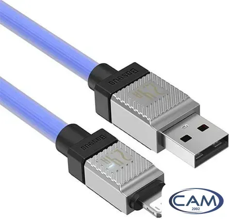 Кабель Baseus CoolPlay Series Fast Charging Data Cable 2.4A USB Type-A - Lightning (1 м, синий)