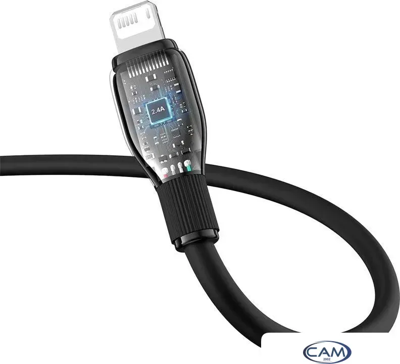 Кабель Baseus Pudding Series USB Type-A - Lightning (2 м, черный)