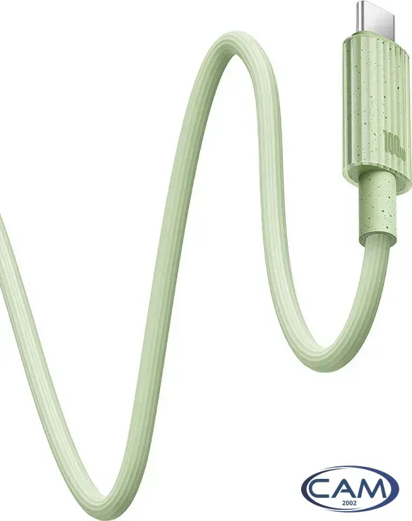 Кабель Baseus Habitat Series Fast Charging Cable 100W USB Type-C - USB Type-C (2 м, зеленый)