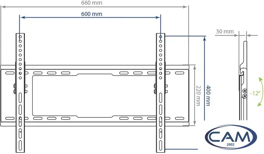 Кронштейн для телевизора Kromax IDEAL-102 (черный)