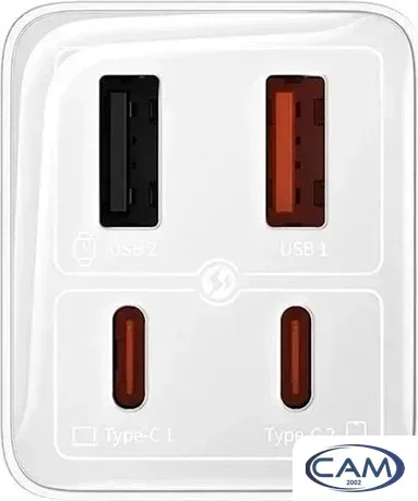Сетевое зарядное Baseus GaN6 Pro Fast Charger 2C + 2U 100W P10162705212-00 (белый)