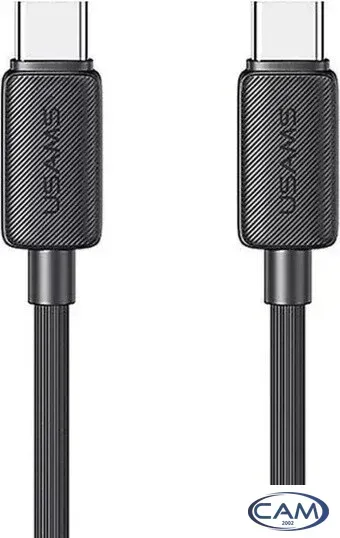 Кабель Usams US-SJ696 USB Type-C - USB Type-C (2 м, черный)