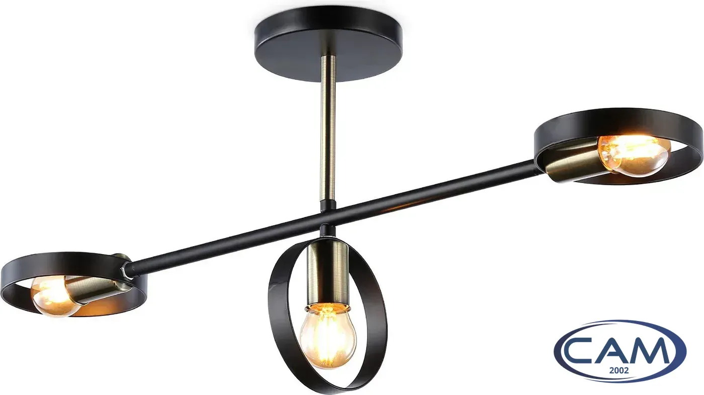 Припотолочная люстра Ambrella light Traditional TR8229/3 BK/SB