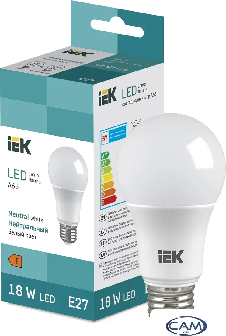 Светодиодная лампочка IEK LED Bulb A65 1850lm 4000K E27