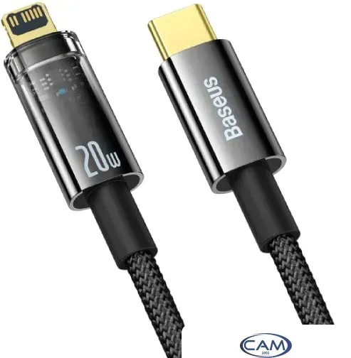 Кабель Baseus Explorer Series Auto Power-Off Fast Charging Type-C to IP