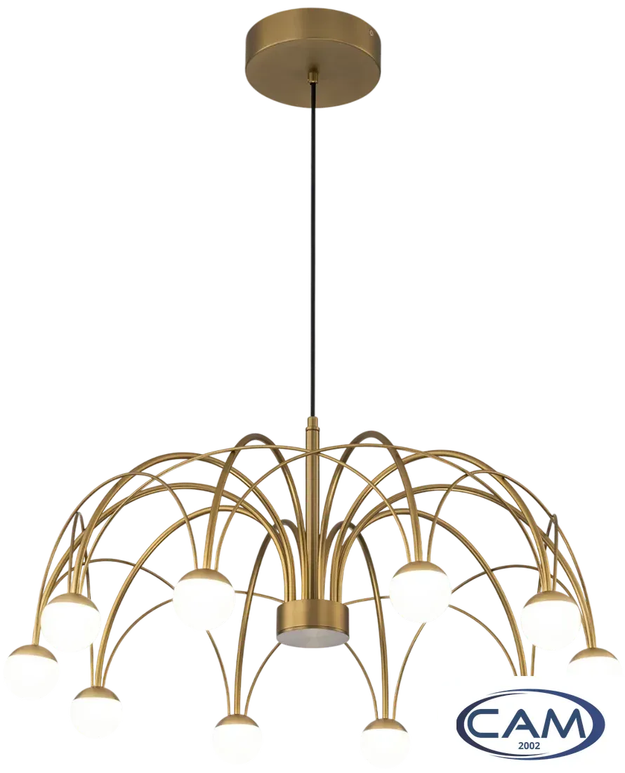 Подвесная люстра Евросвет Ragno 90030/10 LED (золото, 4000К)
