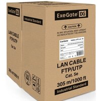 Кабель ExeGate UTP-2-C5e-CCA-S24-IN-PVC-GY-305 UTP
