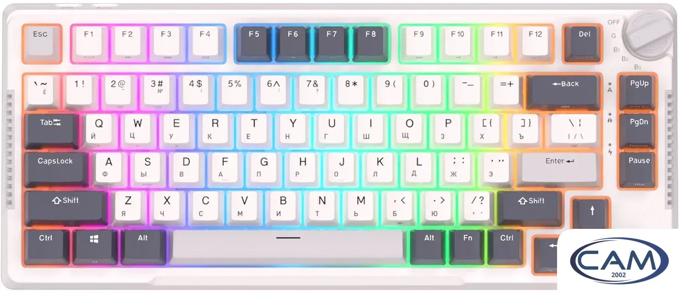 Клавиатура Royal Kludge RK-H81 RGB White Night (RK Brown)