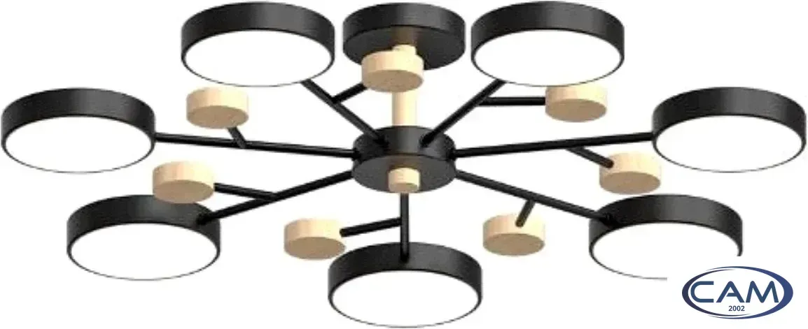 Припотолочная люстра LED4U L3205-800 BK