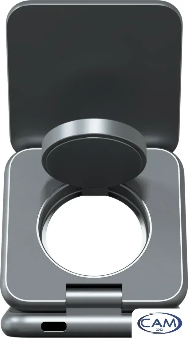 Беспроводное зарядное Magssory Fold Pro 3 в 1 WCH063 (темно-серый)