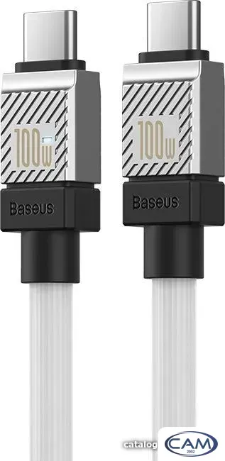 Кабель Baseus CoolPlay Series USB Type-C - USB Type-C (1 м, белый)