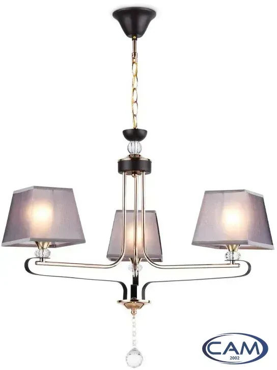 Подвесная люстра Ambrella light Traditional TR4614/3 CF/FGD (кофе/золото)