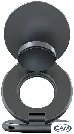 Беспроводное зарядное Magssory Signature Disc Pro для Apple 3 в 1 WCH073 (темно-серый)