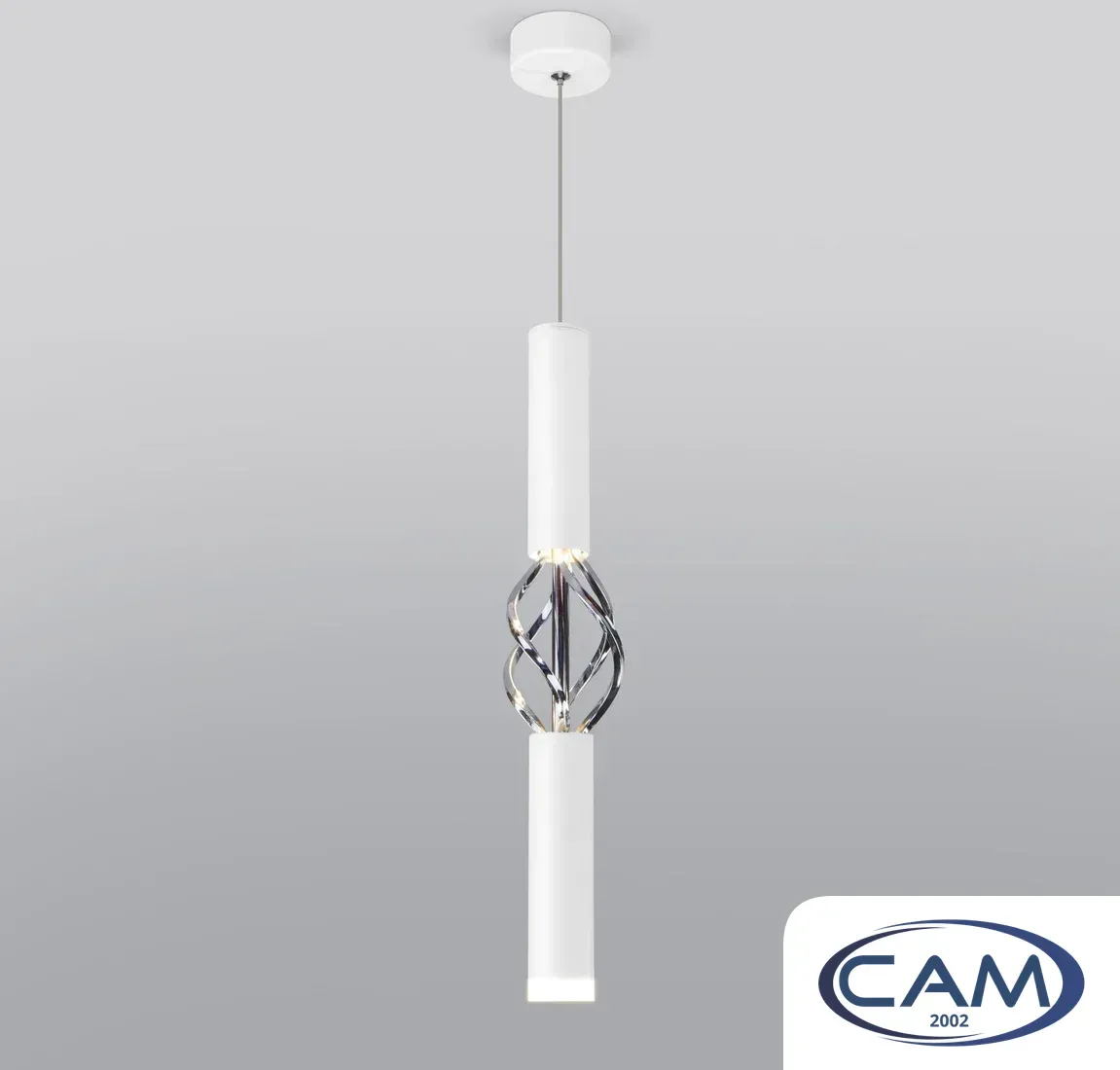 Подвесная люстра Евросвет 50191/1 LED (белый/хром)
