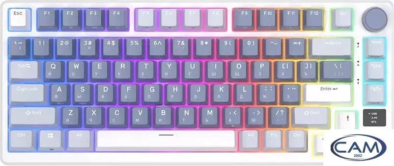 Клавиатура Royal Kludge RK-M75 RGB Ocean Blue (RK Silver)