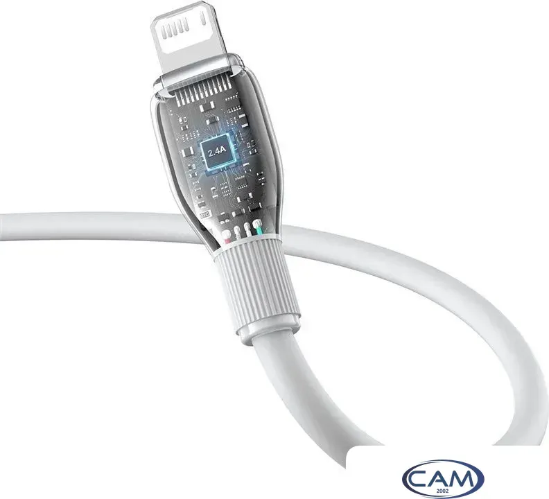 Кабель Baseus Pudding Series USB Type-A - Lightning (2 м, белый)