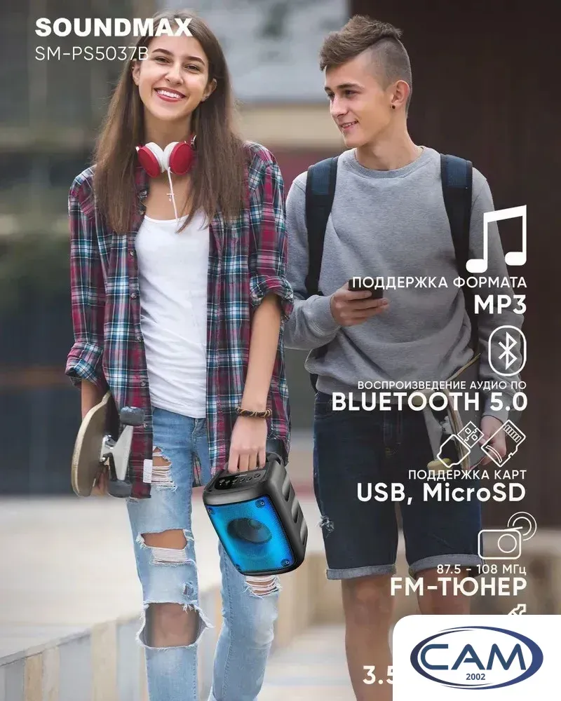 Беспроводная колонка Soundmax SM-PS5037B