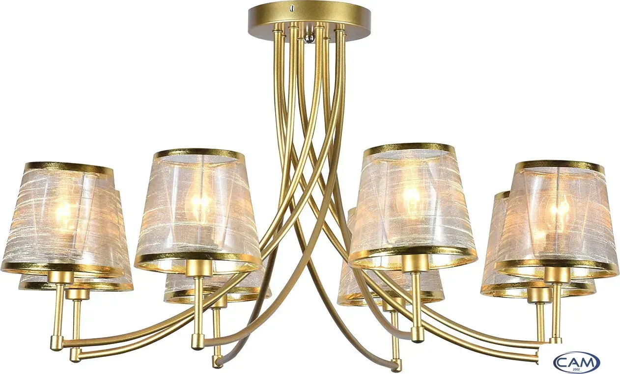 Люстра средней высоты Escada Oriole 1126/8PL E14*60W Gold
