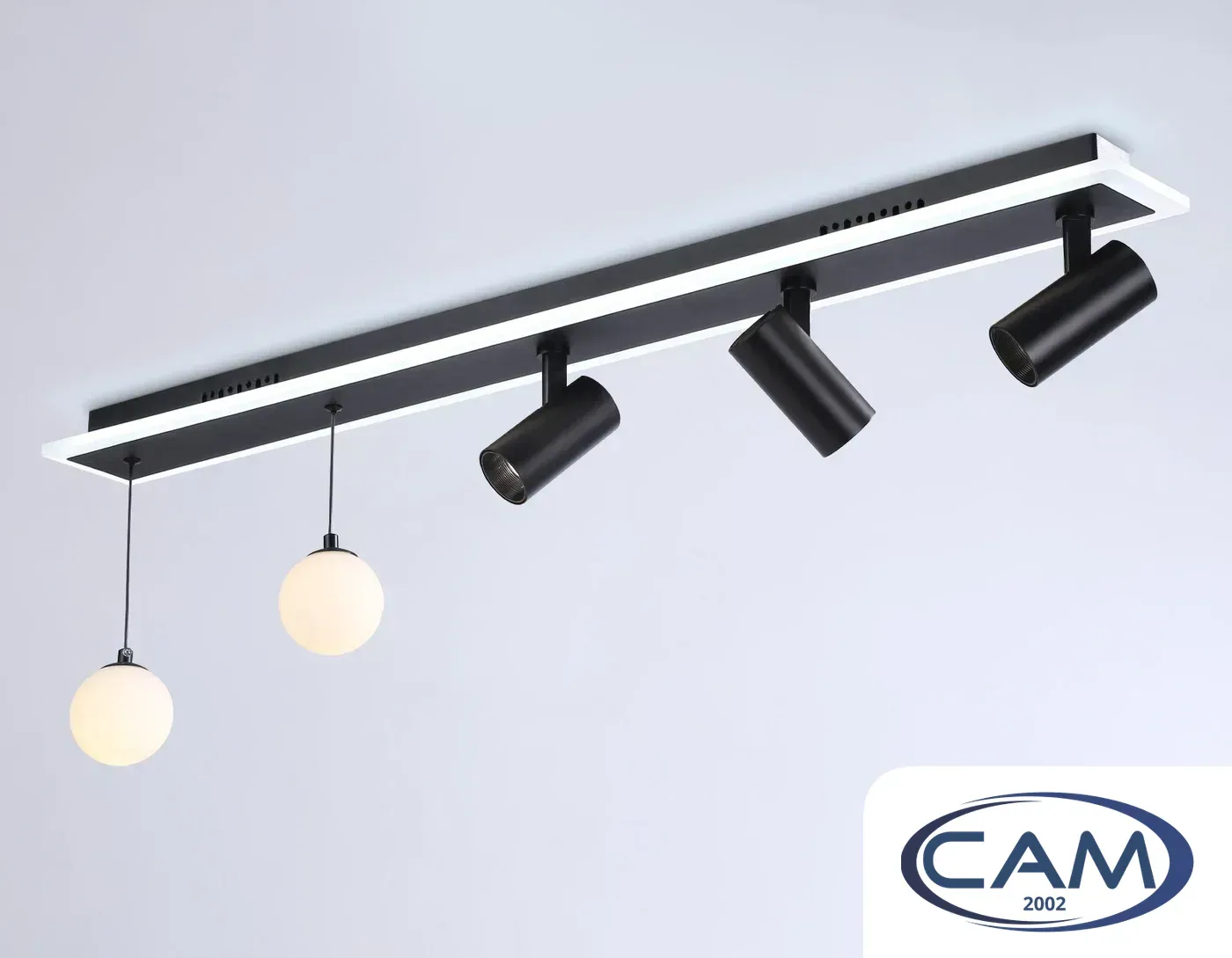 Трековый светильник Ambrella light Comfort FL66202/1+5 BK (черный)