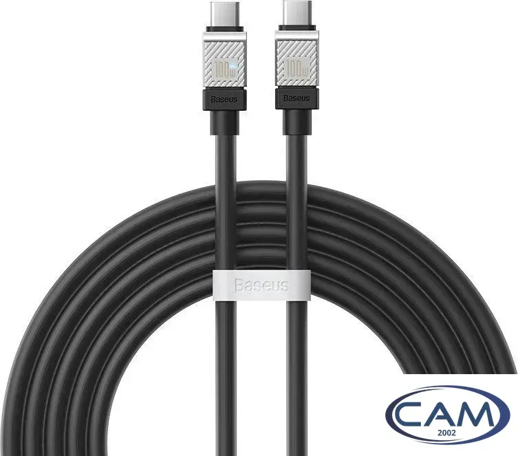 Кабель Baseus CoolPlay Series USB Type-C - USB Type-C (2 м, черный)