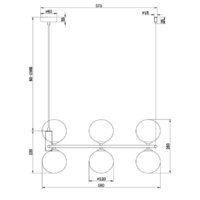 Подвесная люстра Maytoni Ring MOD013PL-06B