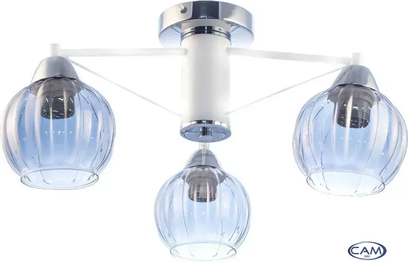 Припотолочная люстра Aitin Pro C1236/3 (белый/хром)