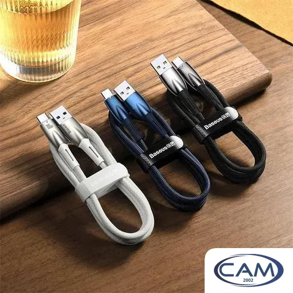 Кабель Baseus Glimmer Series Fast Charging Data Cable USB Type-A - Type-C 100W CADH000401 (1 м, черный)