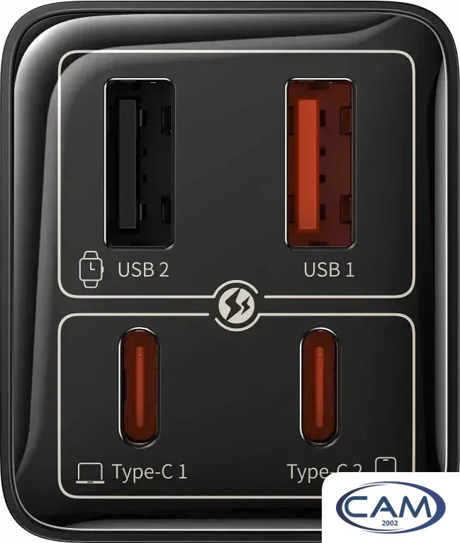 Сетевое зарядное Baseus GaN6 Pro Fast Charger 2C+2U 65W P10162701113-00 (черный)