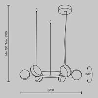 Подвесная люстра Maytoni Mind MOD299PL-L60BS3K