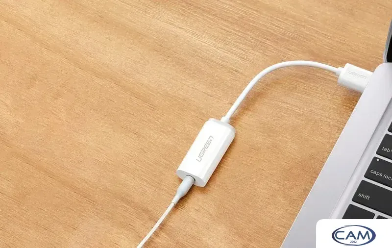 Адаптер Ugreen US206 30712 USB Type-A - 3.5 мм (0.15 м, белый)