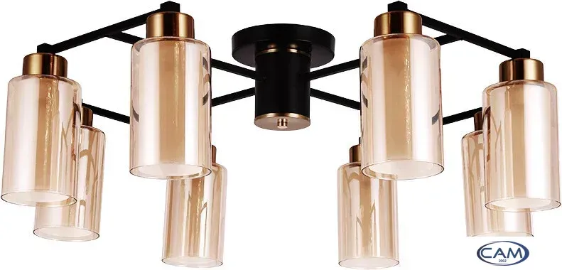 Люстра средней высоты Arte Lamp Leo A7027PL-8BK