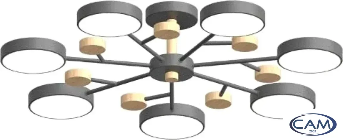Припотолочная люстра LED4U L3205-800 GR