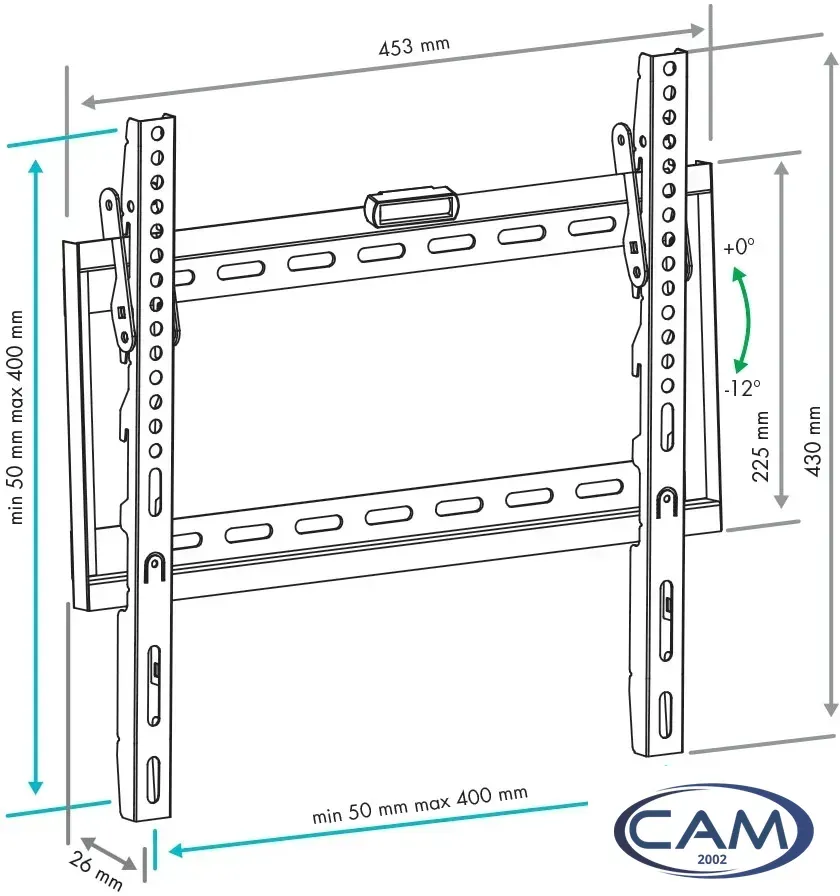 Кронштейн для телевизора VLK TRENTO-34 (черный)