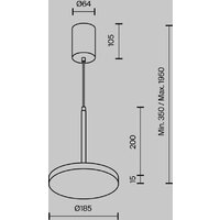 Подвесная люстра Maytoni Technical Plato P076PL-L12W4K-B