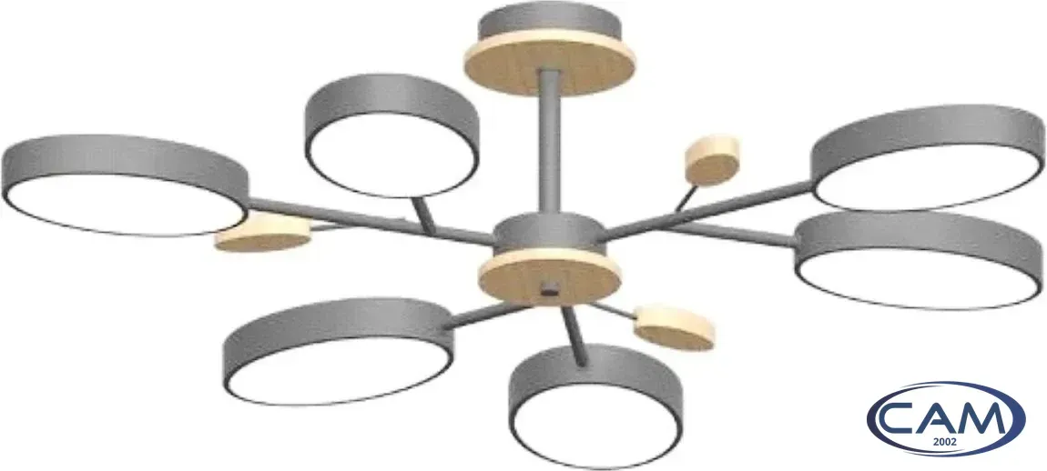 Люстра средней высоты LED4U L3220-830 GR