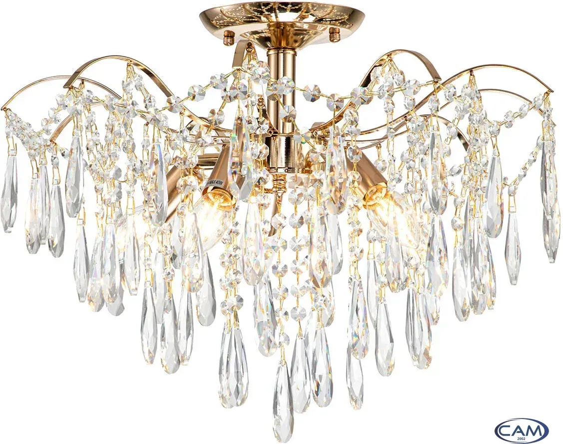 Люстра средней высоты Escada Aurea 1124/5PL E14*40W Gold