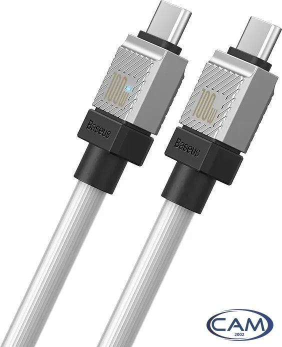 Кабель Baseus CoolPlay Series USB Type-C - USB Type-C (1 м, белый)